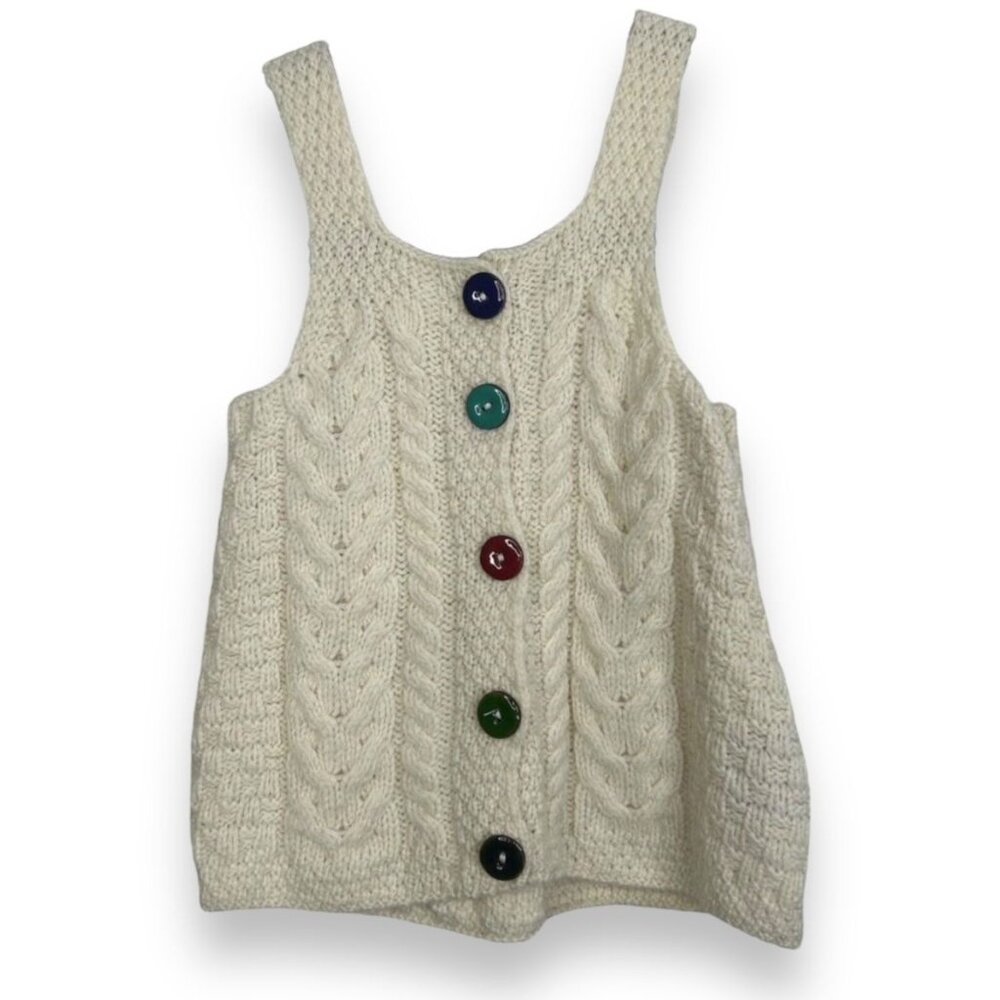 Blarney Woollen Mills Baby Pinafore Merino Wool Dress Irish Jumper - Picture 2 of 6